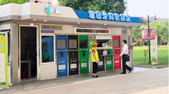 華展貓先生，垃圾分類運(yùn)營，社區(qū)垃圾分類房