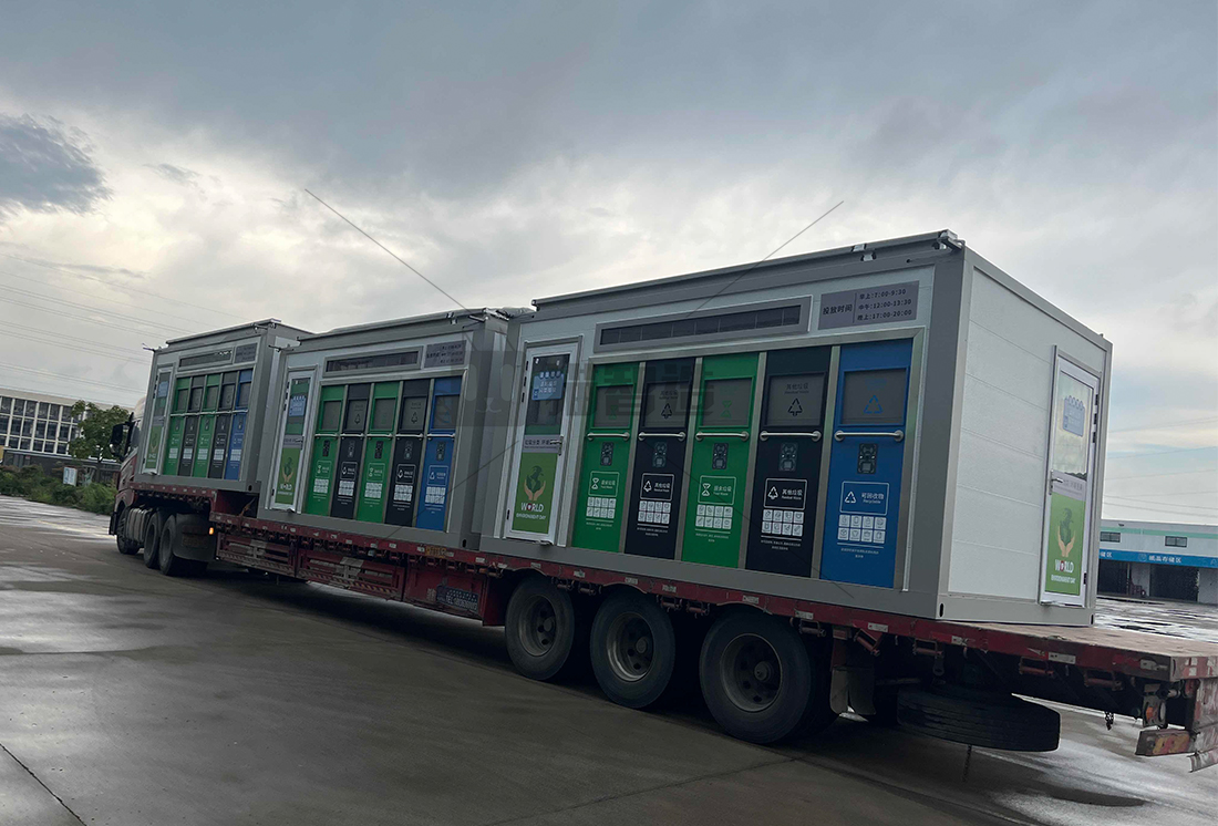 甘肅智能垃圾房,垃圾收集清潔屋,,戶(hù)外小區(qū)生活移動(dòng)垃圾房廠家