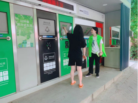 貓先生兩網(wǎng)融合環(huán)保驛站，小區(qū)垃圾分類站，垃圾房廠家