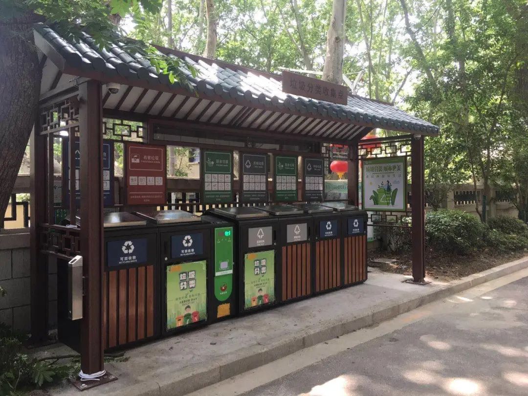 貓先生智能垃圾分類亭，定時(shí)定點(diǎn)垃圾收集點(diǎn) ，垃圾亭生產(chǎn)廠家