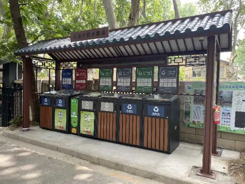 貓先生智能垃圾分類亭，定時(shí)定點(diǎn)垃圾收集點(diǎn) ，垃圾亭生產(chǎn)廠家