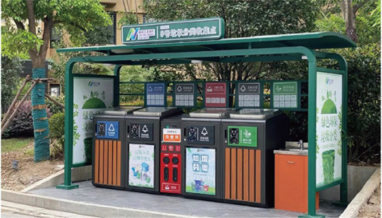 貓先生智能垃圾分類亭價(jià)格，定時(shí)定點(diǎn)垃圾收集點(diǎn) ，垃圾亭生產(chǎn)廠家