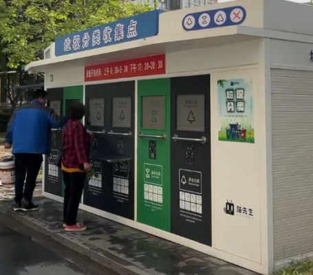 智能垃圾房,垃圾收集點，清潔屋,小區(qū)垃圾分類站生產(chǎn)廠家