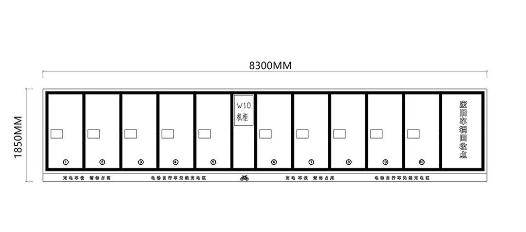 無(wú)線充電樁，一拖十，電動(dòng)自行車(chē)充電樁，電動(dòng)兩輪車(chē)無(wú)線充電